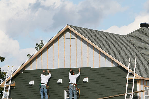 Professional Emergency Siding Repair technician working in Thornville, OH